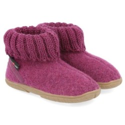 Haflinger Fidelius Toni Kinderhausschuhe mit Kragen und Gummisohle unisex Hausschuh