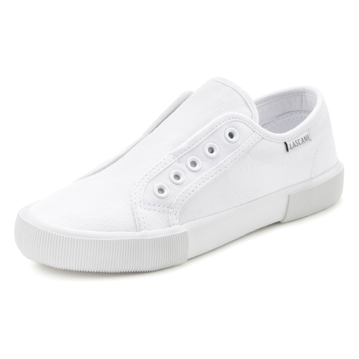 LASCANA Sneaker, Slipper, Halbschuh, Slip-On-Sneaker bequem zum Reinschlüpfen, Slip-Ons