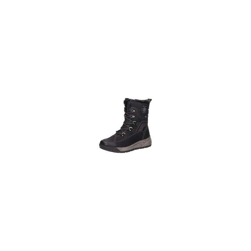 Relife Schnürstiefelette Damen schwarz|schwarz