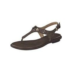 Michael Kors MK Plate Thong Sandale Damen braun|braun