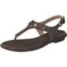 Michael Kors MK Plate Thong Sandale Damen braun|braun