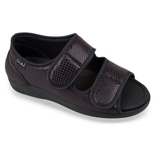 PADERO OrtoMed Klettsandale Hausschuh Verband- und Rehaschuhe