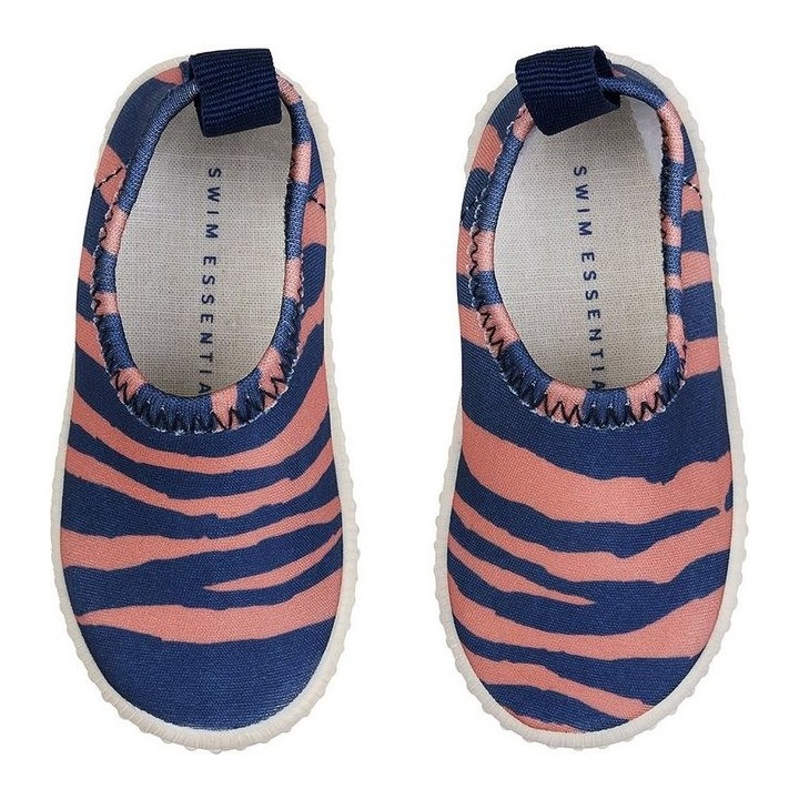 Swim Essentials Swim Essentials rutschfeste Wasserschuhe, für Kinder blau/orange Zebra Aquaschuh