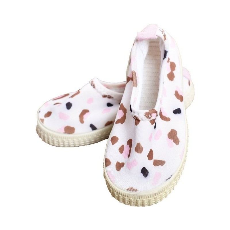 Swim Essentials Swim Essentials rutschfeste Wasserschuhe, für Kinder weiß/khaki Leopar Aquaschuh