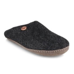 WoolFit Filz Puschen Tibet Hausschuh handgefilzt ohne Fersenrand