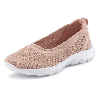 LASCANA Sneaker Ballerinas, ultraleichter Slipper, Slip-On-Sneaker, Freizeitschuh VEGAN