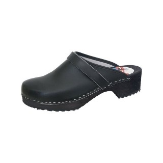 SALIHA Clogs (Ferse offen) schwarz Hausschuh