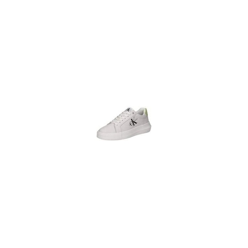Calvin Klein Chunky Cupsole Mono Lth Damen weiß|weiß
