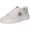 Calvin Klein Chunky Cupsole Mono Lth Damen weiß|weiß