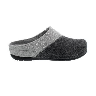 Rohde Rodigo-40, Hausschuh, Softfilz, anthrazit, Weite G, 6031-82 Pantoffel