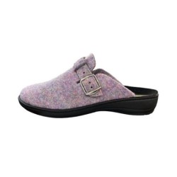 algemare Algemare Damen Filz Pantoffel 8134-9051 mehrfarbig Hausschuh