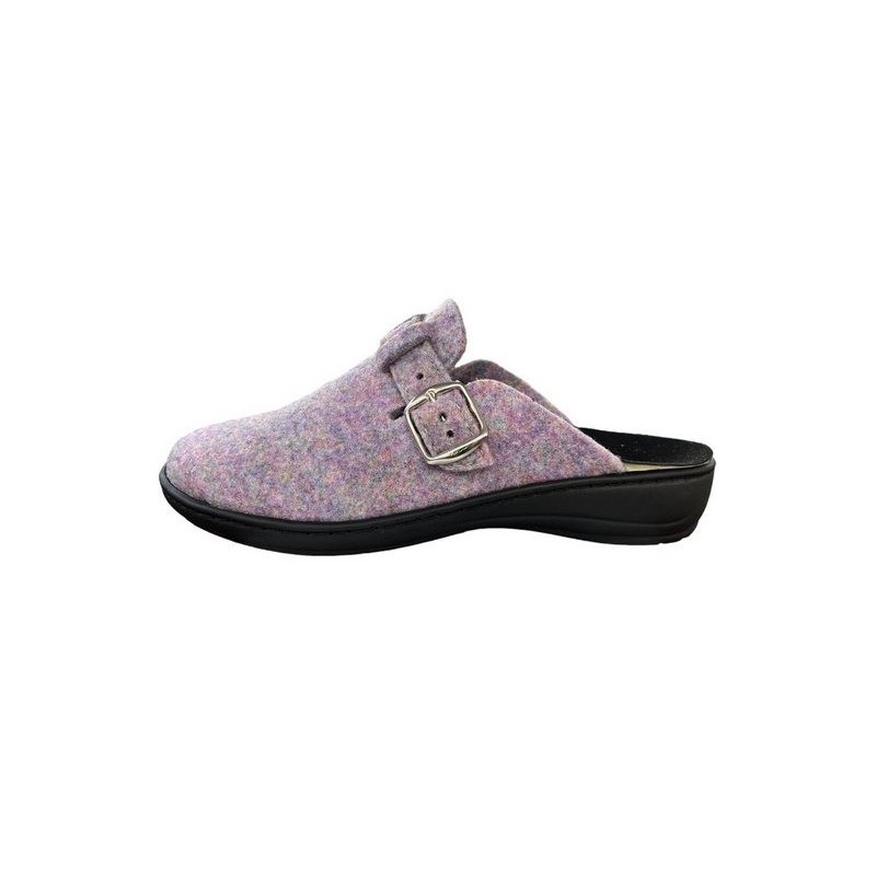 algemare Algemare Damen Filz Pantoffel 8134-9051 mehrfarbig Hausschuh
