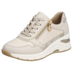 Rieker Sneaker, mit seitlichem Reißverschluss,Freizeitschuh,Schnürschuh, schmale Form