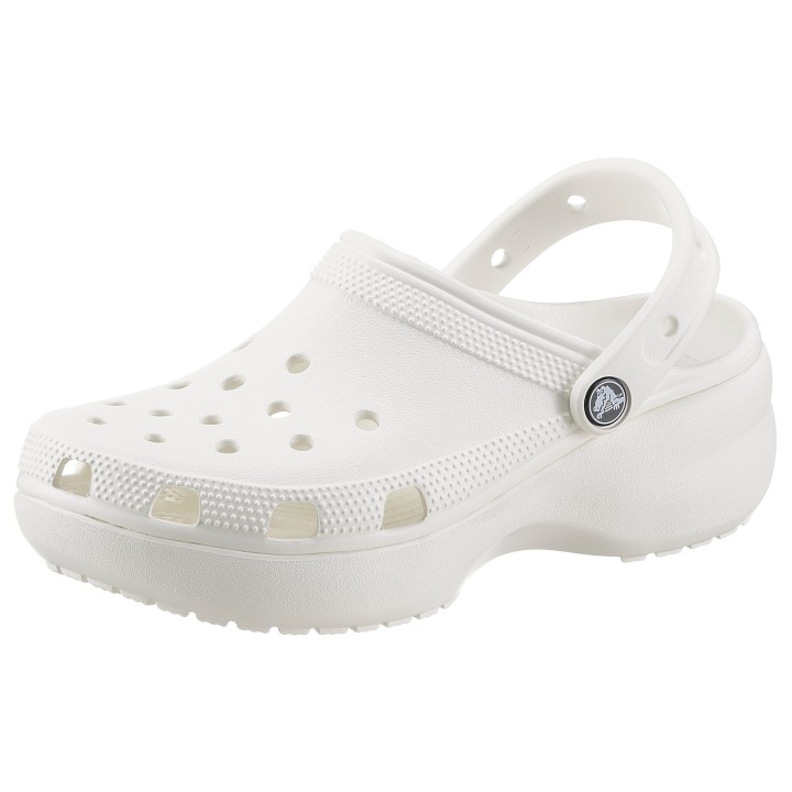 Crocs Clog »Classic Platform Clog W«, Plateau, Sommerschuh, Schlappen, Hausschuh, trendige Plateausohle