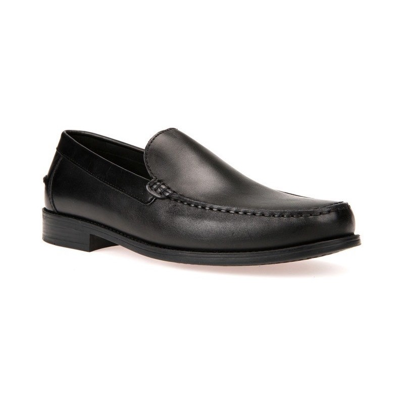 Geox Slipper "U NEW DAMON A", Business Schuh, Loafer mit Blockabsatz