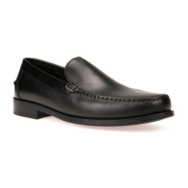 Geox Slipper "U NEW DAMON A", Business Schuh, Loafer mit Blockabsatz