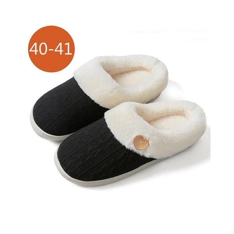 XDeer Plüsch Hausschuhe Winter Warm Gefüttert Pantoffeln rutschfeste Plüsch Hausschuhe Plüsch Slippers für Damen Herren
