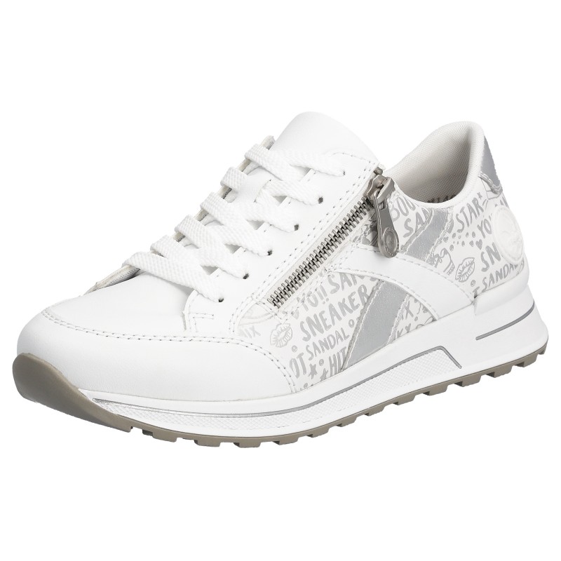 Rieker Sneaker, herausnehmbarer Soft-Einlage, Freizeitschuh, Halbschuh, Schnürschuh