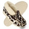 filsko List Winter HausSchuhe mit Leoparden-Muster für Damen Hausschuh mit Schafwolle gefüttert