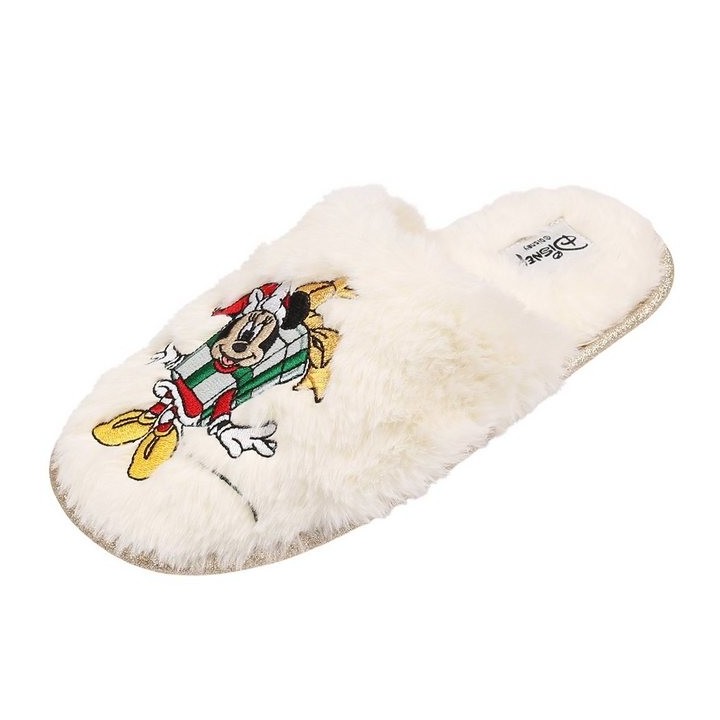 Sarcia.eu Disney Mickey Mouse Damen Hausschuhe mit Fell 36-37 EU / 3-4 UK Hausschuh