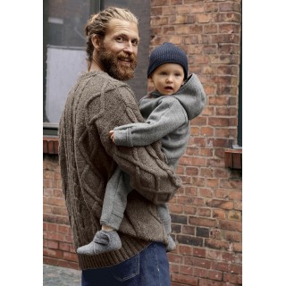 hessnatur Kinderschuhe Wollwalk Hausschuhe aus Merinowolle - grau - Größe 23