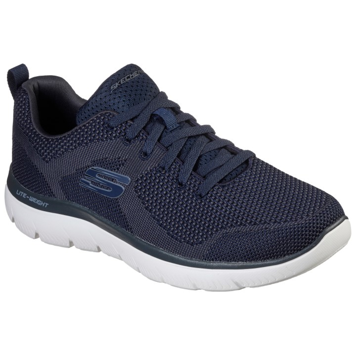 Skechers Sneaker "SUMMITS", mit gepolstertem Schaftrand, Freizeitschuh, Halbschuh, Schnürschuh