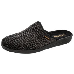 Fischer-Markenschuh Frank Pantoffel Cordsamt, Frotteefutter