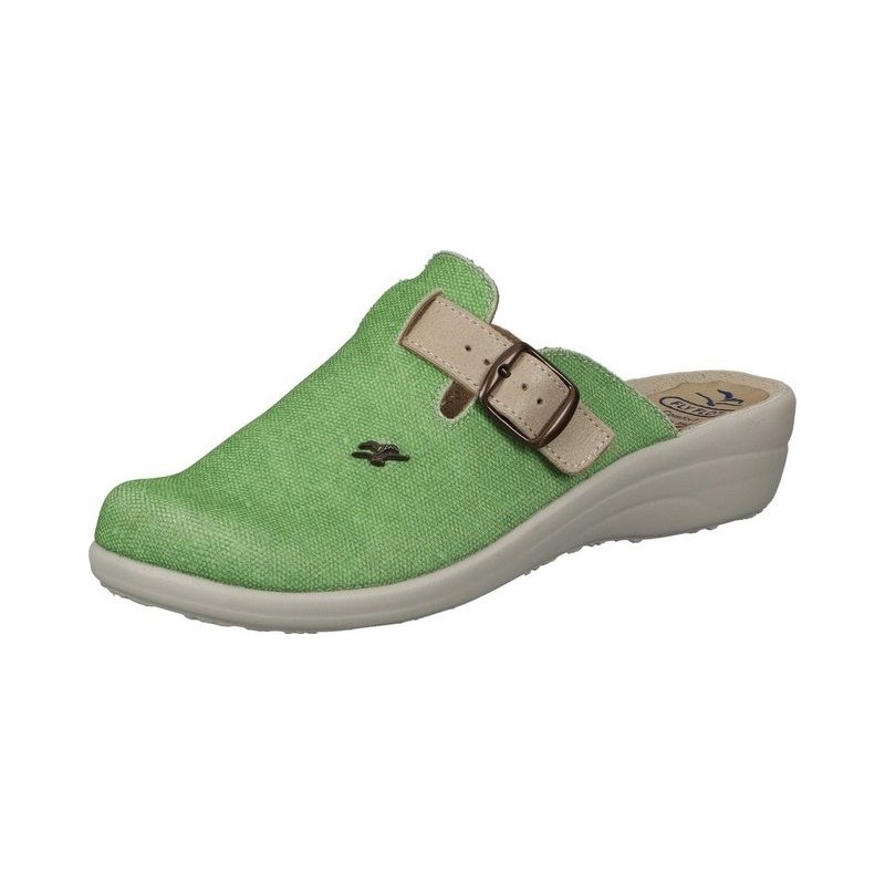 Fly Flot Pantoletten Pantoffel aus Textil/Synthetik