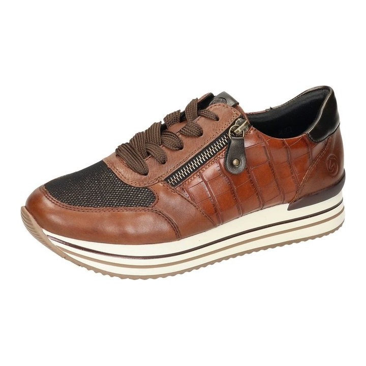 Remonte Schnürer Schnürschuh aus strapazierfähigem Synthetik