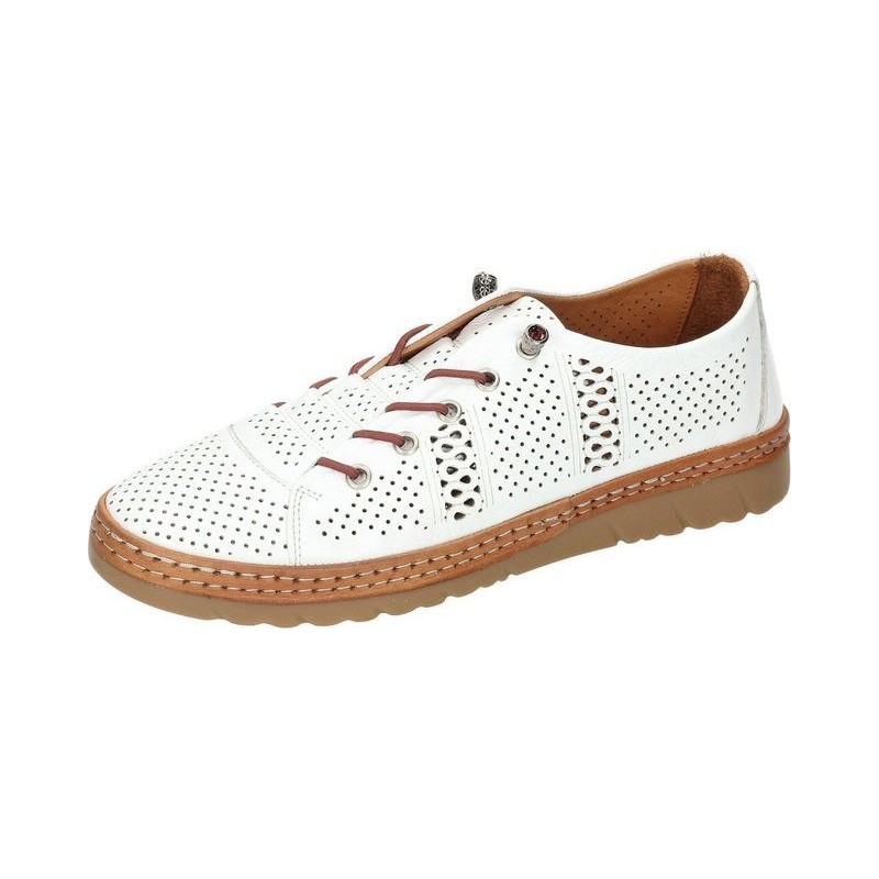 Manitu Slipper Schnürschuh aus echtem Leder