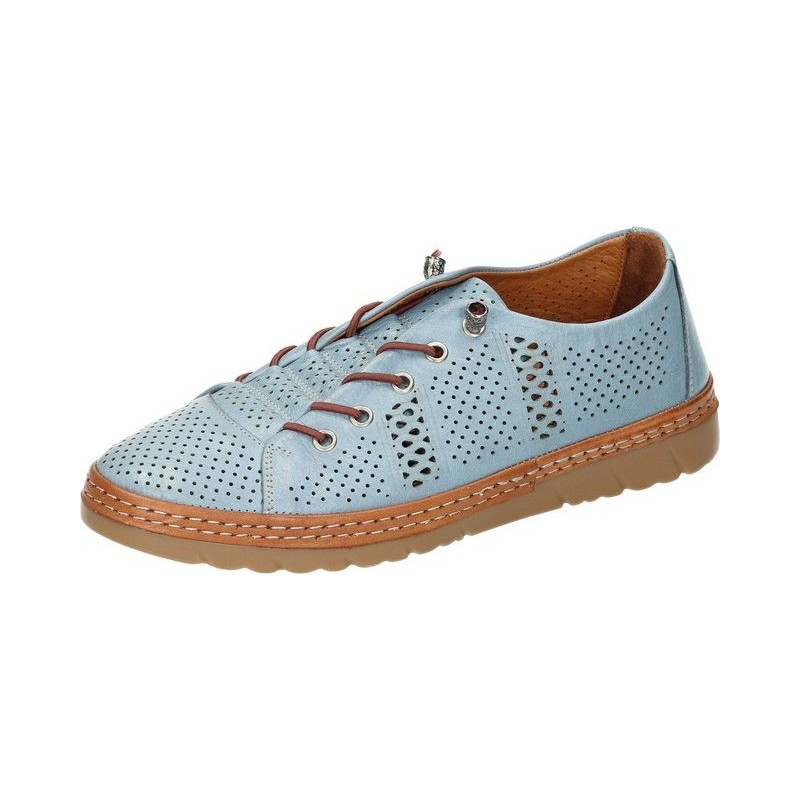 Manitu Slipper Schnürschuh aus echtem Leder