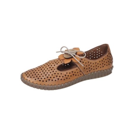 Manitu Schnürer Slipper aus echtem Leder
