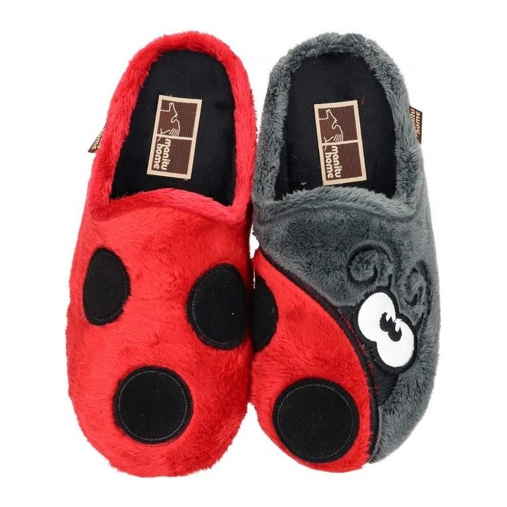 Manitu-Home Hausschuhe Hausschuh aus Flauschstoff