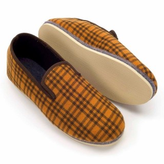 Pantoffelmann Kamelhaar Niedertreter Filzpantoffel Herren Damen Ostalgie Hausschuhe Hausschuh (1 Paar) für Laminat- und Parke