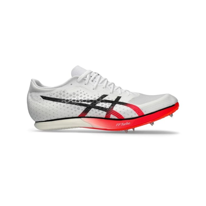 Asics Metaspeed MD Weiß Rot  Turnschuhe, Größe 43,5 - EUR