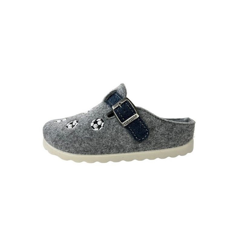 Fly Flot FLY FLOT Jungen Filz Pantoffel 200000-09 grey Hausschuh