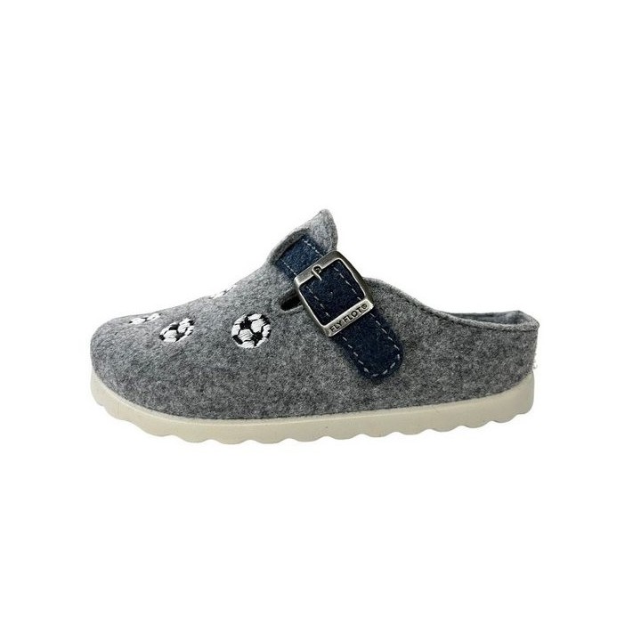 Fly Flot FLY FLOT Jungen Filz Pantoffel 200000-09 grey Hausschuh