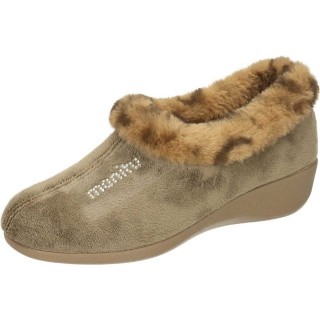 Manitu-Home Hausschuhe Hausschuh aus Flauschstoff