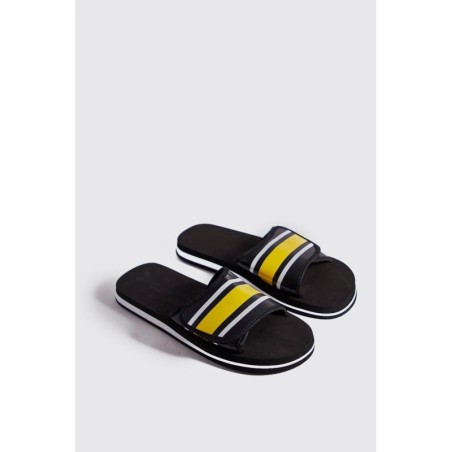 Velcro Strap Colour Block Slider - Gelb - 40, Gelb