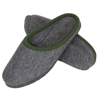 Pantoffelmann Wollfilz Pantoffel warme Filzpantoffeln Herren Damen Winter Hausschuh Pantoffel (1 Paar)