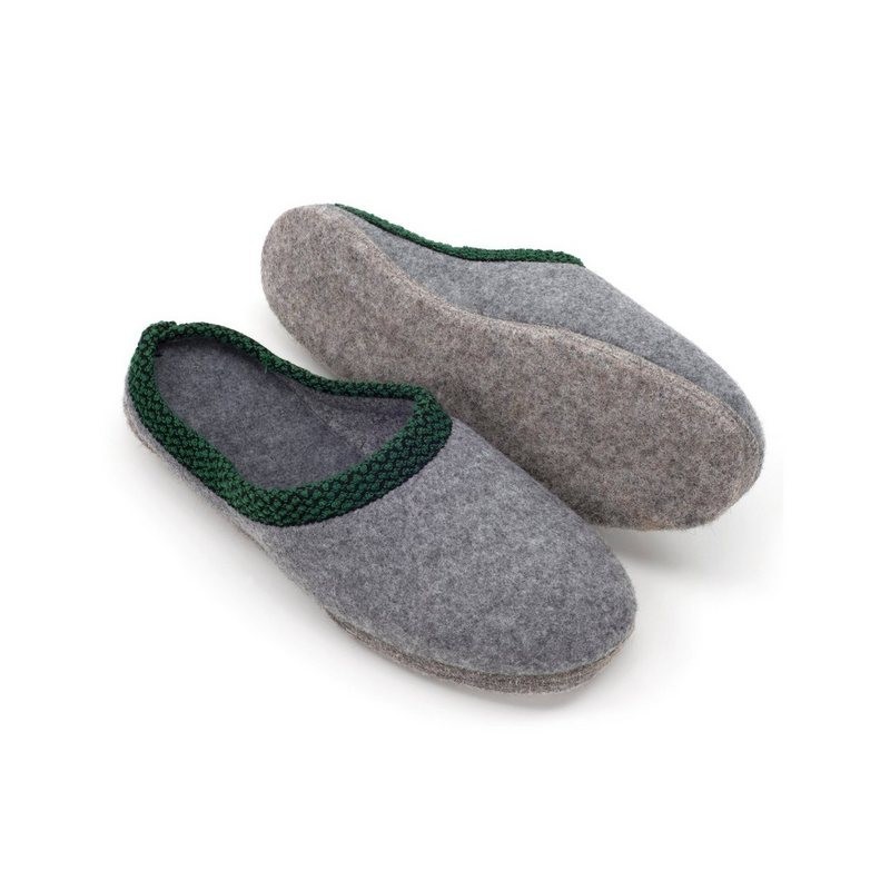 Pantoffelmann Filzpantoffel Herren Damen Hausschuh Filzlatschen superdicke Filzsohle Pantoffel (1 Paar)
