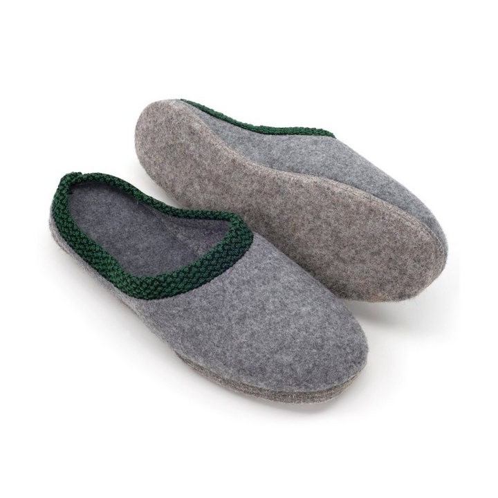 Pantoffelmann Filzpantoffel Herren Damen Hausschuh Filzlatschen superdicke Filzsohle Pantoffel (1 Paar)