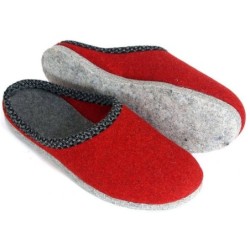 Pantoffelmann Walk-Filzpantoffel Herren Damen Filz Hausschuhe warme Filzlatschen Pantoffel (1 Paar) für Laminat- und Parkettf