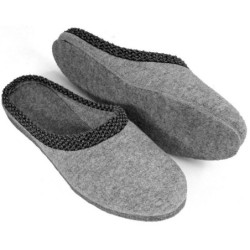 Pantoffelmann Filzpantoffel Herren Damen Hausschuh Filzlatschen superdicke Filzsohle Pantoffel (1 Paar)