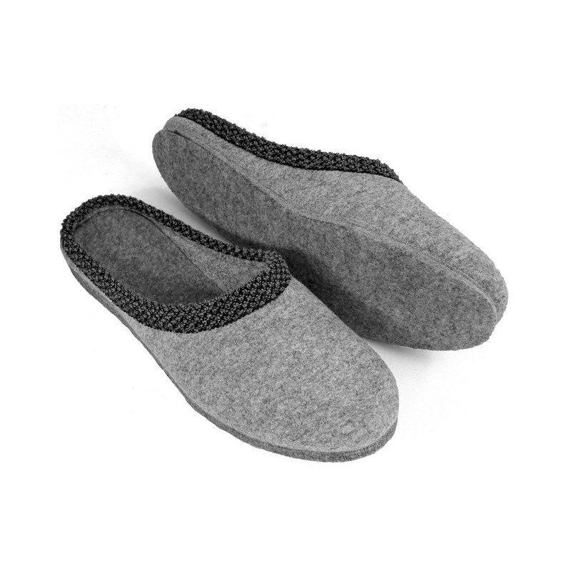 Pantoffelmann Filzpantoffel Herren Damen Hausschuh Filzlatschen superdicke Filzsohle Pantoffel (1 Paar)
