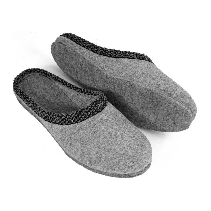 Pantoffelmann Filzpantoffel Herren Damen Hausschuh Filzlatschen superdicke Filzsohle Pantoffel (1 Paar)