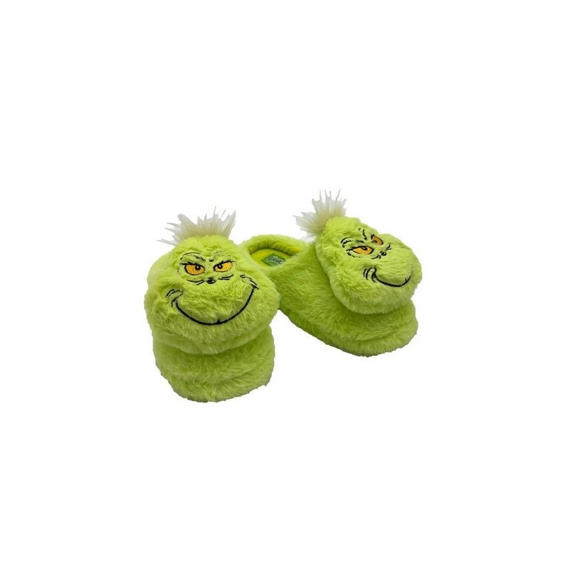 ONOMATO! Grinch Fleece Hausschuhe Pantoffeln Hausschuh