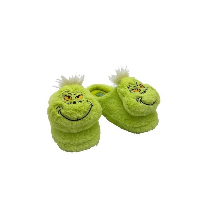 ONOMATO! Grinch Fleece Hausschuhe Pantoffeln Hausschuh