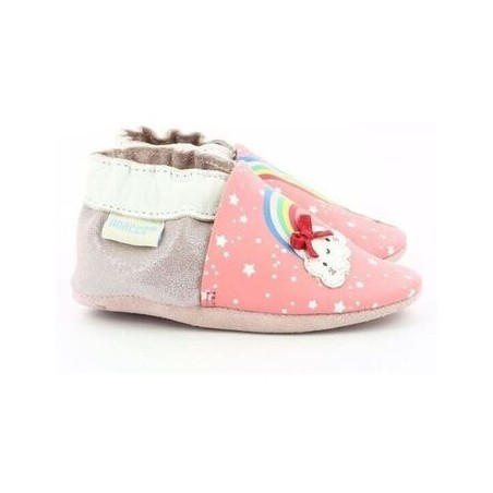 Robeez  Pantoffeln Kinder RAINBOW  13 - PASTE ROSE 771090