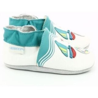 Robeez  Pantoffeln Kinder LIFEGUARD  33 - BLANC TURQUOISE 686470